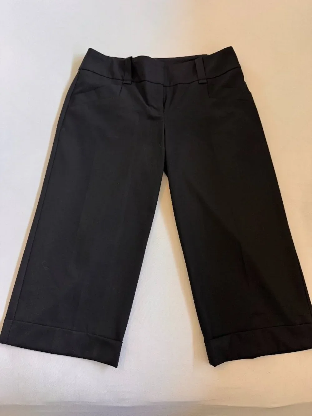 Sharp! The Limited Cassidy Cropped Cuffed Pants (Size 6, Black)